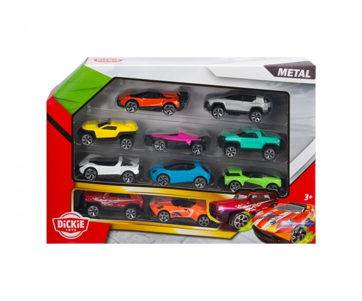 Dickie Toys Die-cast køretøjer 10-pak (203332000) i gruppen LEGETØJ, BØRN & BABY / Legetøj / Legetøjsbiler hos TP E-commerce Nordic AB (D27977)