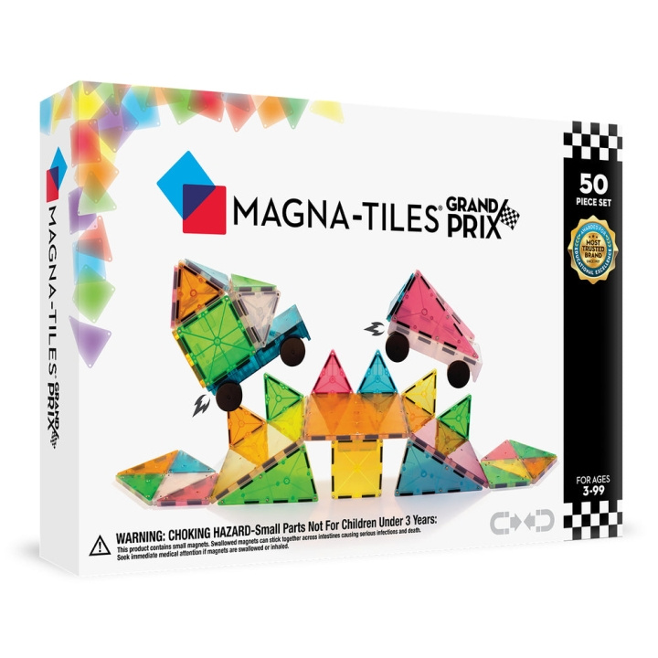 Magna Tiles Magna-Tiles - Grand Prix Frost sæt med 50 dele (90257) i gruppen LEGETØJ, BØRN & BABY / Legetøj / Bygge legesager / Klodser hos TP E-commerce Nordic AB (D27993)