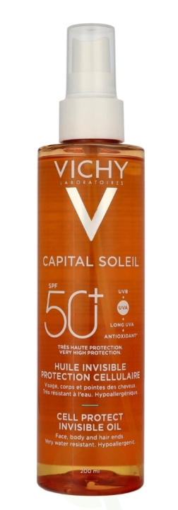 Vichy Capital Soleil Cell Protect Invisible Oil SPF50+ 200 ml i gruppen SKØNHED & HELSE / Hudpleje / Tanning / Solbeskyttelse hos TP E-commerce Nordic AB (D28111)