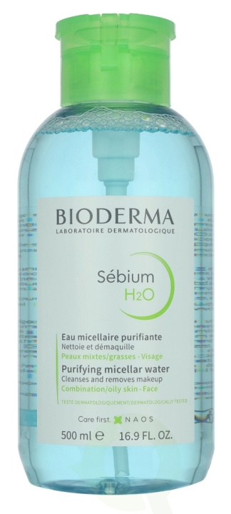 Bioderma Sebium H2O With Pump 500 ml Combination/Oily Skin i gruppen SKØNHED & HELSE / Hudpleje / Ansigt / Ansigtsvand & Facemist hos TP E-commerce Nordic AB (D28156)