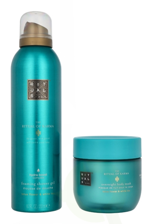 Rituals Karma Giftset 325 ml Overnight Body Mask 125 ml/Foaming Shower Gel 200 ml i gruppen SKØNHED & HELSE / Gaveæske / Gaveæske til hende hos TP E-commerce Nordic AB (D28207)