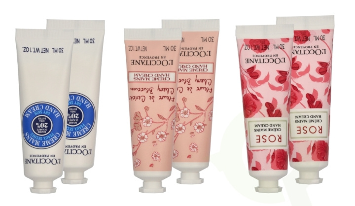 L\'Occitane Best Of Provence Set 180 ml Hand Cream 30ml - 2x Cherry Blossom/2x Rose Reines/2x Shea Butter i gruppen SKØNHED & HELSE / Hudpleje / Ansigt / Dagcreme hos TP E-commerce Nordic AB (D28304)