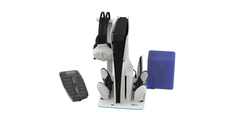 Maxx Tech PS5 DLX LED Mult-Functional Stand til alle PS5-konsoller i gruppen HJEMMEELEKTRONIK / Spilkonsoller og tilbehør / Sony PlayStation 5 hos TP E-commerce Nordic AB (D28361)