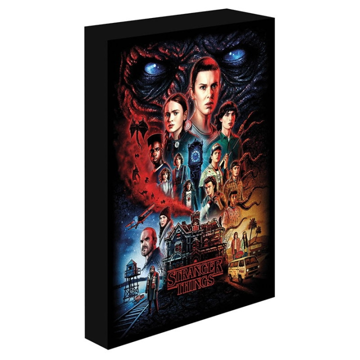 Pyramid International Lysende lærred Stranger Things 30x40 i gruppen LEGETØJ, BØRN & BABY / Børneværelse / Belysning til børn / Bordlamper hos TP E-commerce Nordic AB (D28379)