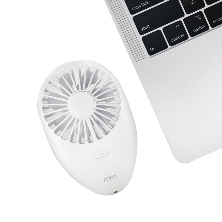 MikaMax Bærbar håndventilator - hvid i gruppen SPORT, FRITID & HOBBY / Sjove gadgets / Sjove gadgets hos TP E-commerce Nordic AB (D28381)