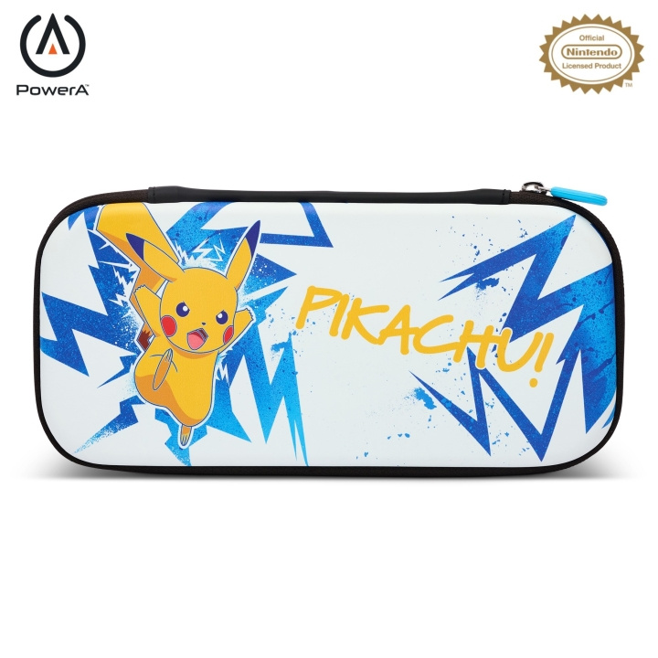 PowerA Slank taske til Nintendo Switch - OLED-model, Nintendo Switch eller Nintendo Switch Lite - Pikachu High Voltage i gruppen HJEMMEELEKTRONIK / Spilkonsoller og tilbehør / Nintendo Switch hos TP E-commerce Nordic AB (D28392)