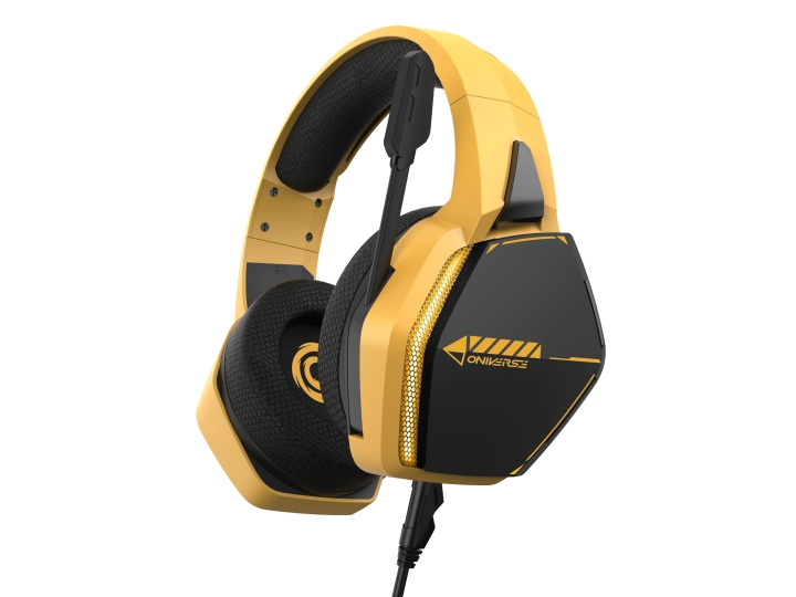 Oniverse Gaming-headset Nebula - Solarfire Gul i gruppen COMPUTERTILBEHØR / GAMING / Headset hos TP E-commerce Nordic AB (D28403)