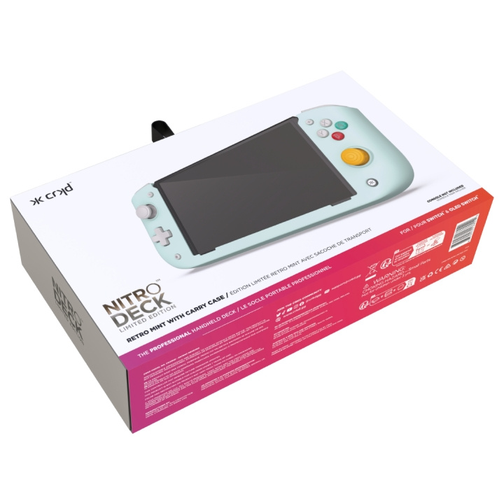 Cracked CRKD Nitro Deck Retro - Mint i gruppen HJEMMEELEKTRONIK / Spilkonsoller og tilbehør / Nintendo Switch hos TP E-commerce Nordic AB (D28439)
