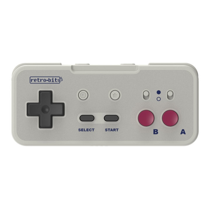 Retro-Bit Origin8 2.4G Pad NS, NES - Grå i gruppen HJEMMEELEKTRONIK / Spilkonsoller og tilbehør / Nintendo Entertainment System (NES, 8-bit) hos TP E-commerce Nordic AB (D28441)