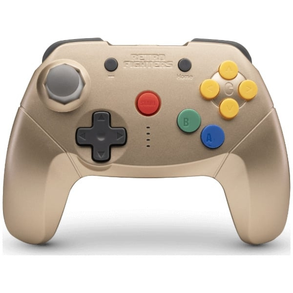 Retro-Fighters Brawler64 Bluetooth NSO - Guld i gruppen HJEMMEELEKTRONIK / Spilkonsoller og tilbehør / Nintendo Switch hos TP E-commerce Nordic AB (D28444)