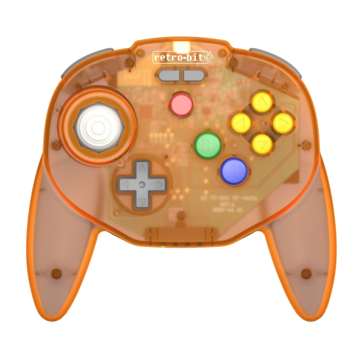 Retro-Bit Tribute 64 2.4G Orange Hawk Ltd Ed i gruppen HJEMMEELEKTRONIK / Spilkonsoller og tilbehør / Nintendo 64 hos TP E-commerce Nordic AB (D28450)