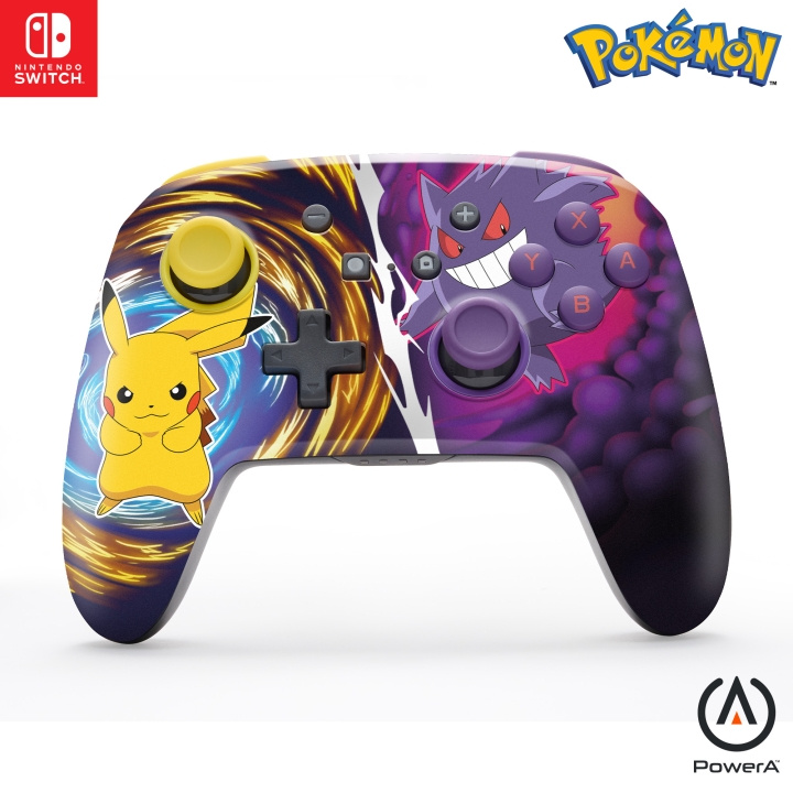 PowerA Forbedret trådløs controller til Nintendo Switch - Pikachu vs. Gengar i gruppen HJEMMEELEKTRONIK / Spilkonsoller og tilbehør / Nintendo Switch / Tilbehør hos TP E-commerce Nordic AB (D28452)