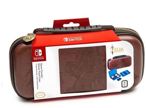 Nintendo Switch Deluxe rejsetaske - Zelda (brun) i gruppen HJEMMEELEKTRONIK / Spilkonsoller og tilbehør / Nintendo Switch 2 hos TP E-commerce Nordic AB (D28503)