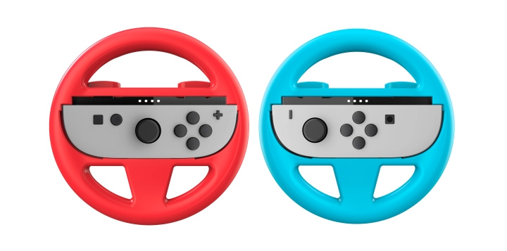 NACON Wheel Duo Pack til Nintendo Switch II - 2 Joy-Con™-hjul i rød og blå i gruppen HJEMMEELEKTRONIK / Spilkonsoller og tilbehør / Nintendo Switch 2 hos TP E-commerce Nordic AB (D28553)