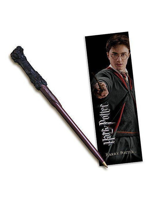 Noble Collection Harry Potter Stav Pen & Bogmærke i gruppen SPORT, FRITID & HOBBY / Sjove gadgets / Samlergenstande hos TP E-commerce Nordic AB (D28558)