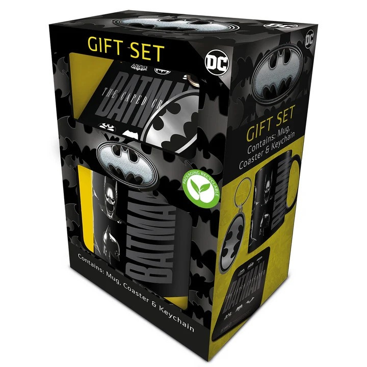 Pyramid International BATMAN GAVESÆT (KRUS, BORDSKÅNER OG NØGLERING) i gruppen SPORT, FRITID & HOBBY / Sjove gadgets / Krus hos TP E-commerce Nordic AB (D28591)