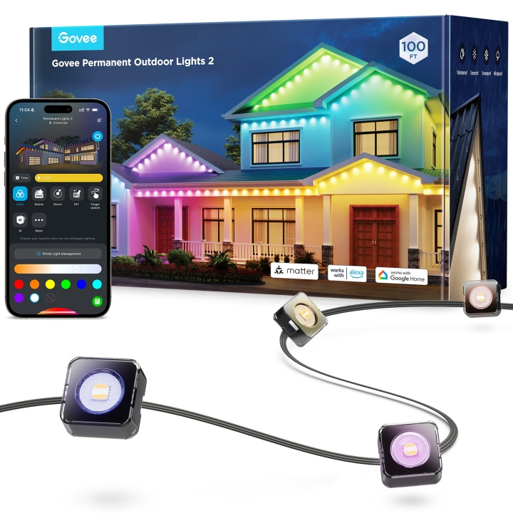 Govee Permanent udendørs belysning 2 - 30M i gruppen HJEM, HUS & HAVE / Elektricitet & Belysning / Udendørs belysning / Havebelysning hos TP E-commerce Nordic AB (D28632)