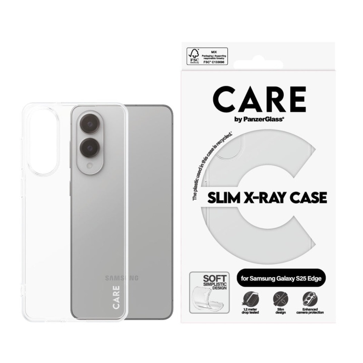 Panzer CARE by PanzerGlass - Moderigtigt etui Transparent X-Ray Soft Basic Samsung S25 Edge i gruppen SMARTPHONES & TABLETS / Mobil Beskyttelse / Samsung hos TP E-commerce Nordic AB (D28641)