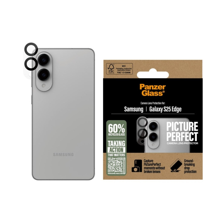Panzer Glas - PicturePerfect Kameralinsebeskytter Samsung S25 Edge i gruppen SMARTPHONES & TABLETS / Mobil Beskyttelse / Samsung hos TP E-commerce Nordic AB (D28649)