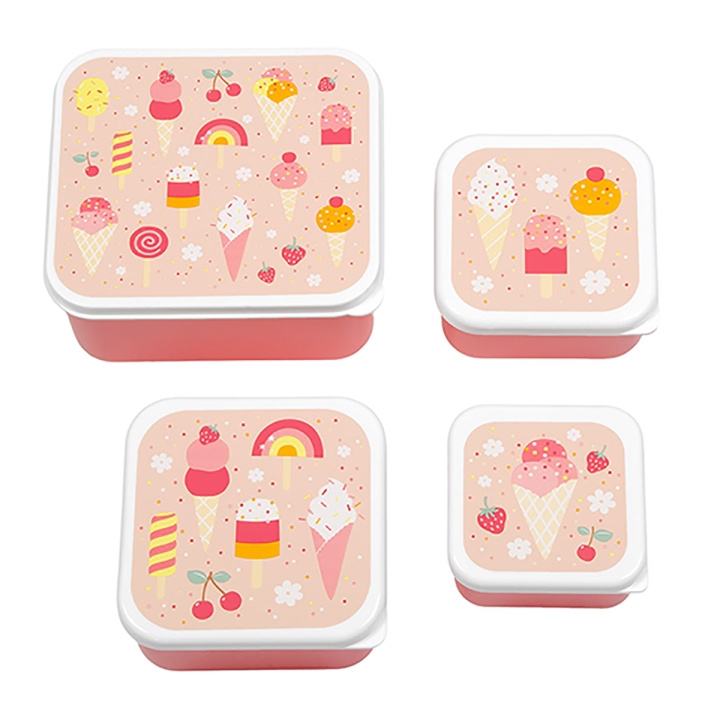 A little lovely company Sæt med frokost- og snackbokse - is i gruppen LEGETØJ, BØRN & BABY / Mad & Drikke / Børnebestik og tallerkener hos TP E-commerce Nordic AB (D28664)