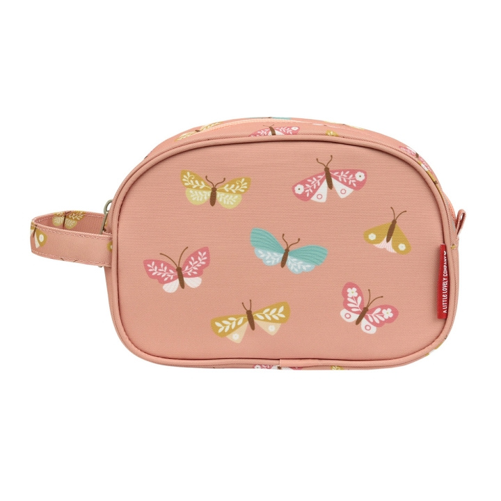 A little lovely company Toilettaske - Butterﬂies - 20,5 x 14 x 9,5 cm i gruppen LEGETØJ, BØRN & BABY / Børneværelse / Opbevaring hos TP E-commerce Nordic AB (D28668)