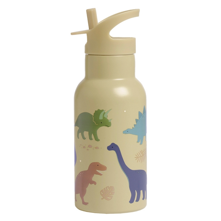 A little lovely company Drikkeflaske i rustfrit stål - Dino - 7,3 x 20 x 7,3 cm i gruppen LEGETØJ, BØRN & BABY / Mad & Drikke / Sutteflasker og tilbehør hos TP E-commerce Nordic AB (D28678)
