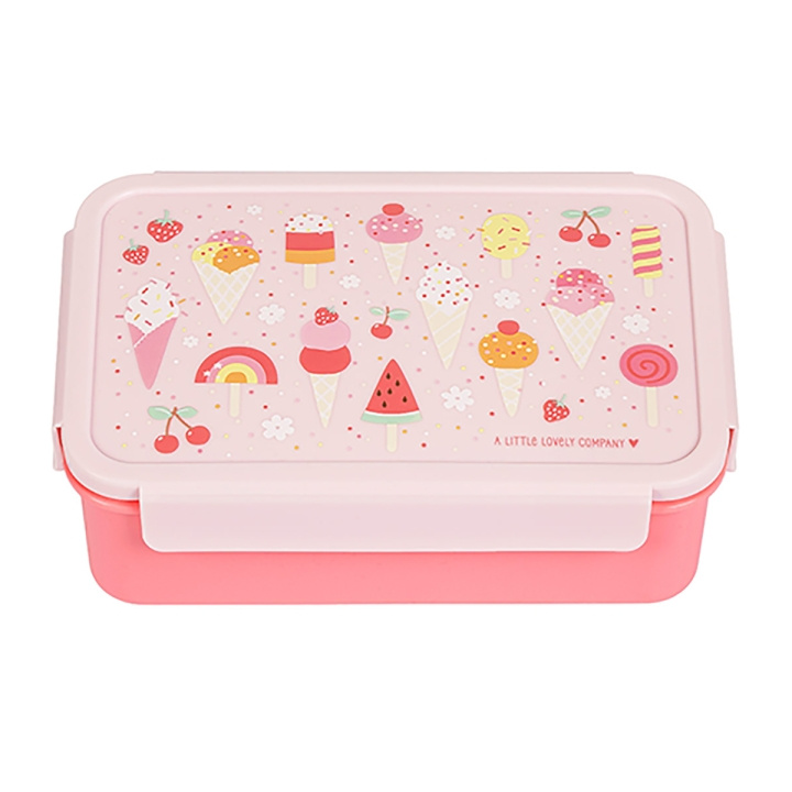 A little lovely company Bento madkasse - Icecream - 22 x 7,5 x 14,5 cm i gruppen LEGETØJ, BØRN & BABY / Mad & Drikke / Børnebestik og tallerkener hos TP E-commerce Nordic AB (D28680)