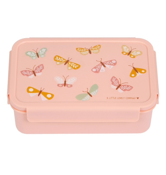 A little lovely company Bento madkasse - sommerfugle (BBBUPI67) i gruppen LEGETØJ, BØRN & BABY / Mad & Drikke / Børnebestik og tallerkener hos TP E-commerce Nordic AB (D28681)