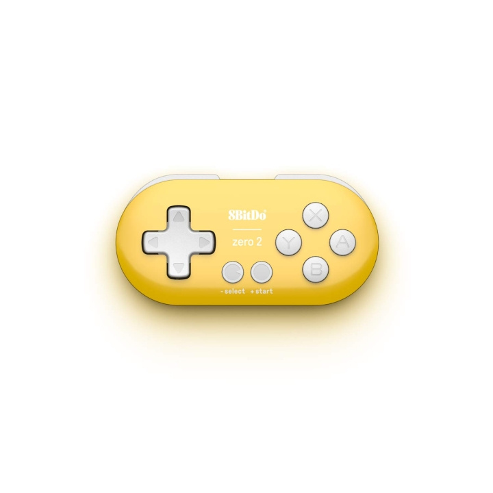 8Bitdo Zero 2 gul udgave i gruppen HJEMMEELEKTRONIK / Spilkonsoller og tilbehør / Nintendo Switch hos TP E-commerce Nordic AB (D28694)