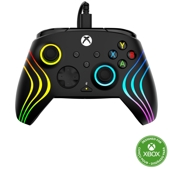 Turtle Beach Afterglow Wave kablet controller - sort i gruppen HJEMMEELEKTRONIK / Spilkonsoller og tilbehør / Xbox Series X hos TP E-commerce Nordic AB (D28704)