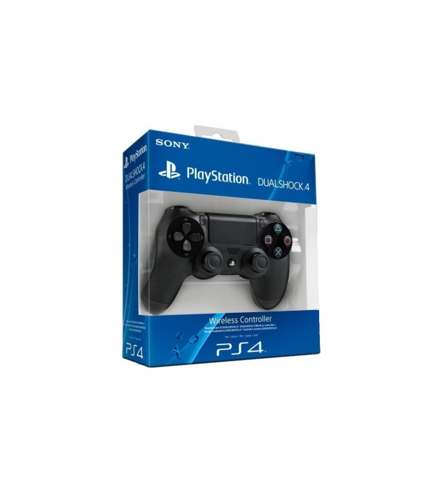 Sony Dualshock 4-controller - sort i gruppen HJEMMEELEKTRONIK / Spilkonsoller og tilbehør / Sony PlayStation 4 hos TP E-commerce Nordic AB (D28736)