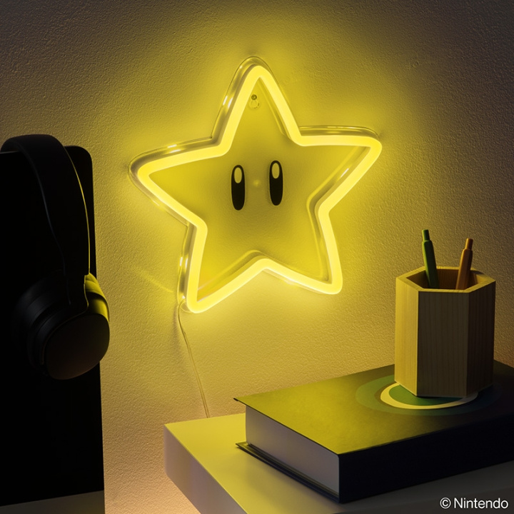 Paladone Super Star LED-neonlys til vægmontering i gruppen HJEM, HUS & HAVE / Smart hjem / Smart belysning hos TP E-commerce Nordic AB (D28759)