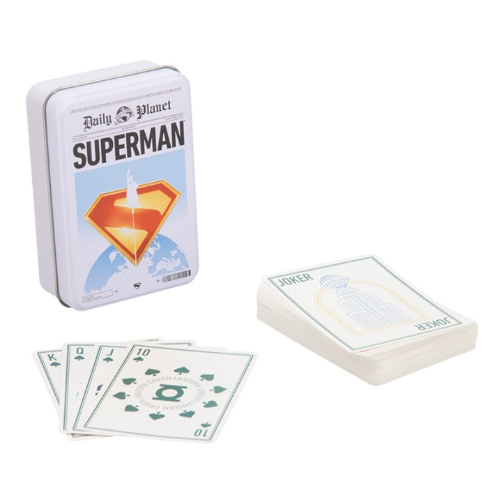 Paladone Superman-spillekort i en dåse i gruppen LEGETØJ, BØRN & BABY / Spil / Brætspil hos TP E-commerce Nordic AB (D28762)