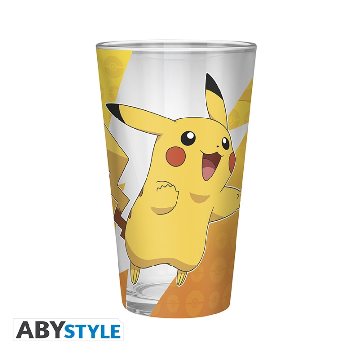 Abysse POKEMON Stort glas Premium - Pikachu-folie - 400 ml i gruppen LEGETØJ, BØRN & BABY / Mad & Drikke / Sutteflasker og tilbehør hos TP E-commerce Nordic AB (D28769)
