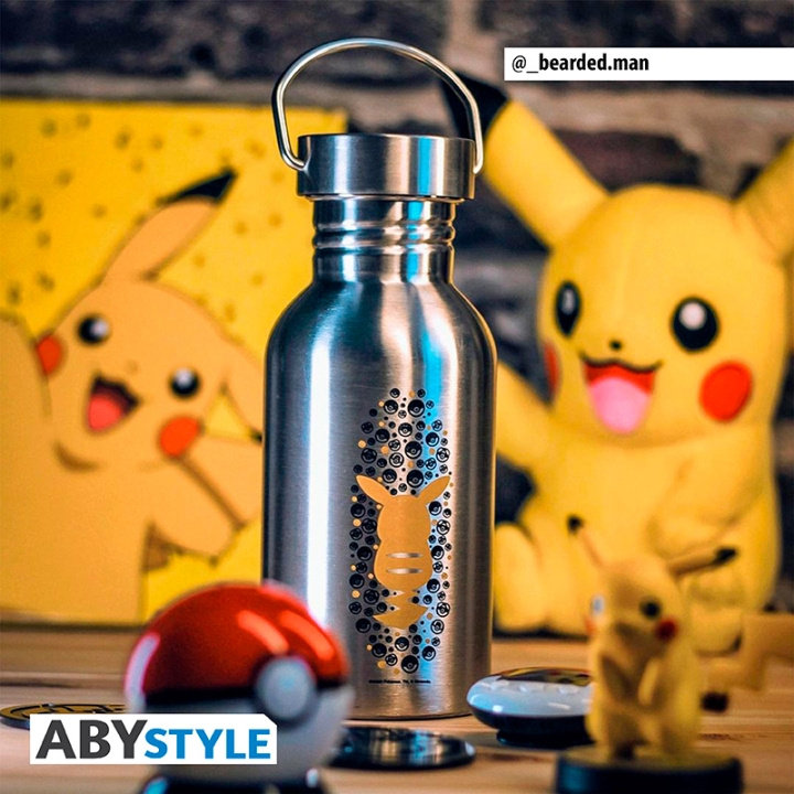 Abysse Pokemon drikkedunk i stål - Pikachu - 500 ml i gruppen LEGETØJ, BØRN & BABY / Mad & Drikke / Sutteflasker og tilbehør hos TP E-commerce Nordic AB (D28770)