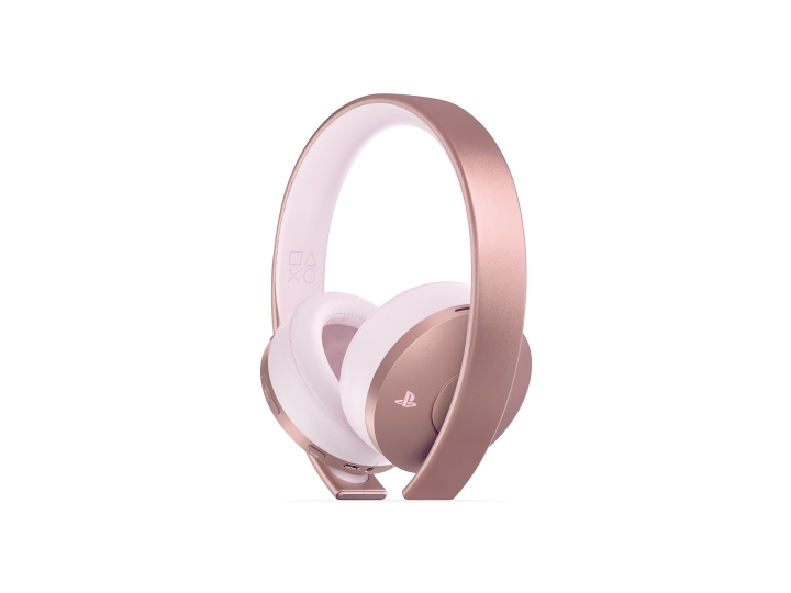 Sony PS4 New Official Sony Gold Wireless Headset 7.1 (Rose Gold) i gruppen HJEMMEELEKTRONIK / Spilkonsoller og tilbehør / Sony PlayStation 4 hos TP E-commerce Nordic AB (D28831)