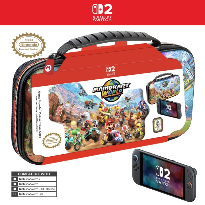 Nintendo Game Traveler: Deluxe rejseetui - Mario Kart World i gruppen HJEMMEELEKTRONIK / Spilkonsoller og tilbehør / Nintendo Switch 2 hos TP E-commerce Nordic AB (D28852)