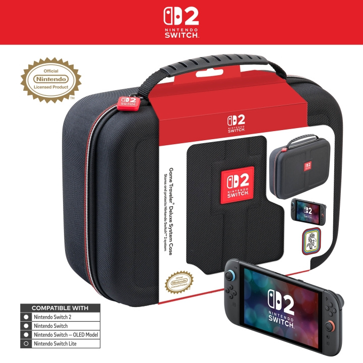 Nintendo Game Traveler: Deluxe System Case - Sort i gruppen HJEMMEELEKTRONIK / Spilkonsoller og tilbehør / Nintendo Switch 2 hos TP E-commerce Nordic AB (D28861)