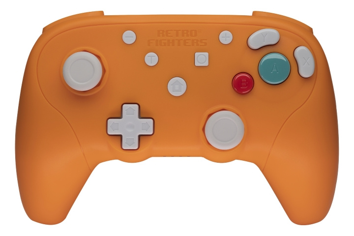 Retro-Fighters BattlerGC 2.4G Controller - Orange i gruppen HJEMMEELEKTRONIK / Spilkonsoller og tilbehør / Nintendo Wii hos TP E-commerce Nordic AB (D28878)