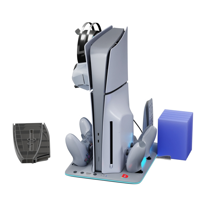 iMP TECH DLX+LED Multi Function Charge and Cool Stand - 30th Anniversary Limited Edition - Grå i gruppen HJEMMEELEKTRONIK / Spilkonsoller og tilbehør / Sony PlayStation 5 hos TP E-commerce Nordic AB (D28880)