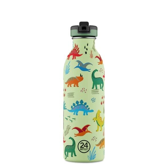 24Bottles Urban Bottle - Jurassic Friends - 500 ml i gruppen LEGETØJ, BØRN & BABY / Mad & Drikke / Sutteflasker og tilbehør hos TP E-commerce Nordic AB (D28907)
