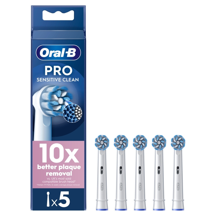 Oral B Pro Sensitive Clean Tandbørstehoveder - Hvid - 5 stk i gruppen SKØNHED & HELSE / Oral pleje / Tilbehør til elektriske tandbørster hos TP E-commerce Nordic AB (D28909)