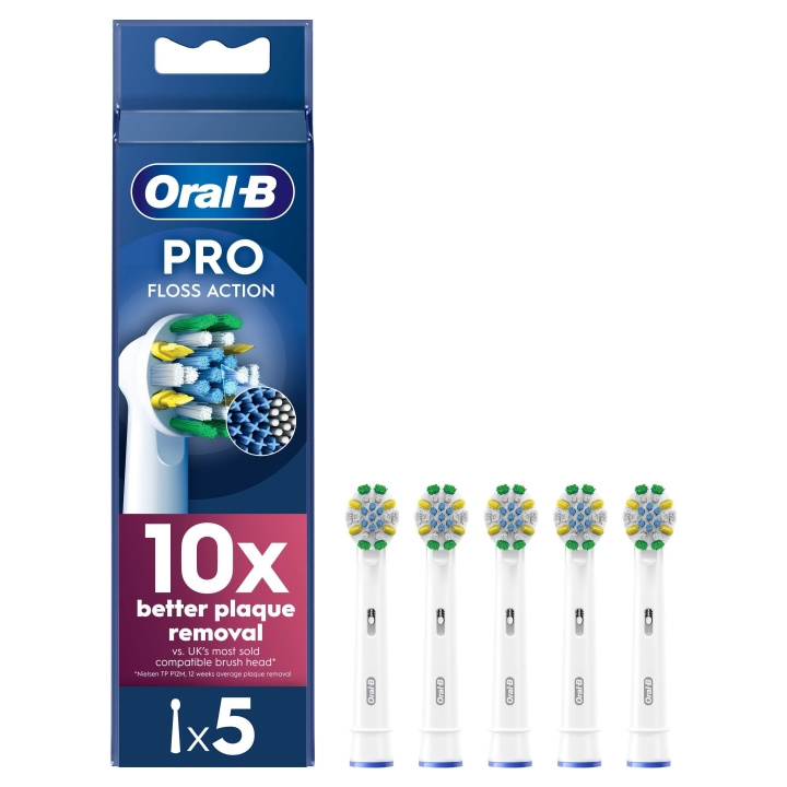 Oral B Pro Floss Action Tandbørstehoveder - Hvid - 5 stk i gruppen SKØNHED & HELSE / Oral pleje / Tilbehør til elektriske tandbørster hos TP E-commerce Nordic AB (D28915)
