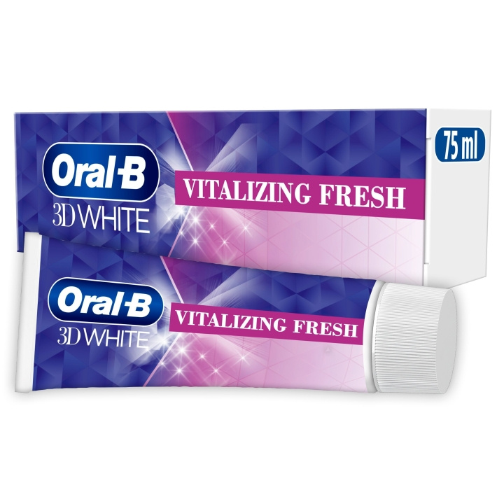 Oral B 3D White Vitaliserende frisk tandpasta - 75 ml i gruppen SKØNHED & HELSE / Oral pleje / Whitening produkter hos TP E-commerce Nordic AB (D28917)
