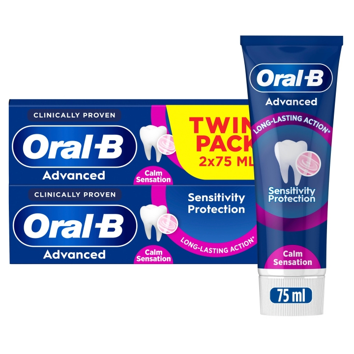 Oral B Advanced Sensitivity Protection Calm Sensation Tandpasta - 150 ml i gruppen SKØNHED & HELSE / Oral pleje / Whitening produkter hos TP E-commerce Nordic AB (D28919)