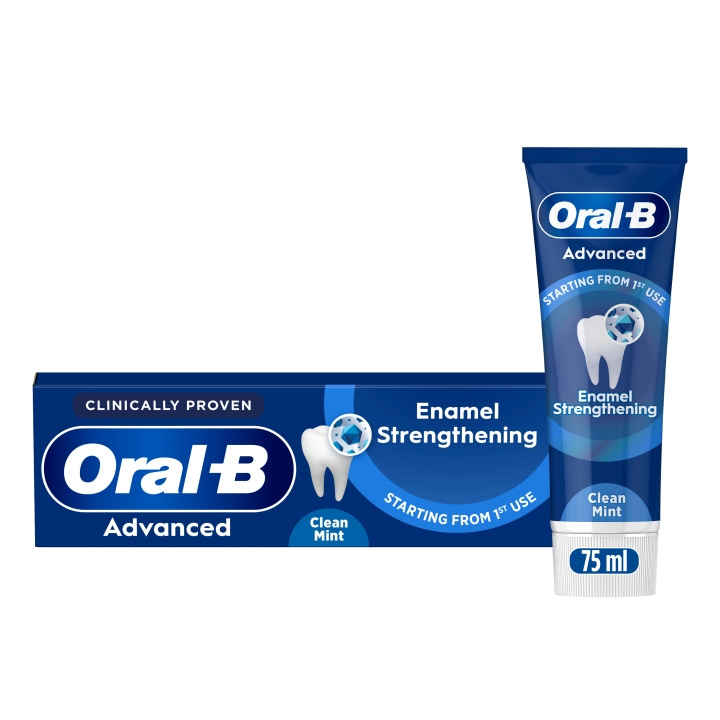 Oral B Advanced Enamel Strengthening Clean Mint Tandpasta - 75 ml i gruppen SKØNHED & HELSE / Oral pleje / Whitening produkter hos TP E-commerce Nordic AB (D28923)