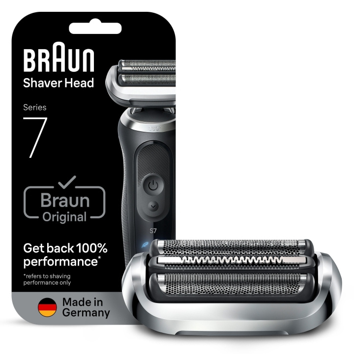 Braun Series 7 elektrisk barbermaskine - ORIGINAL udskiftningshoved, 74S - Sølv i gruppen SKØNHED & HELSE / Hår og styling / Barbering og trimning / Barbermaskiner hos TP E-commerce Nordic AB (D28924)