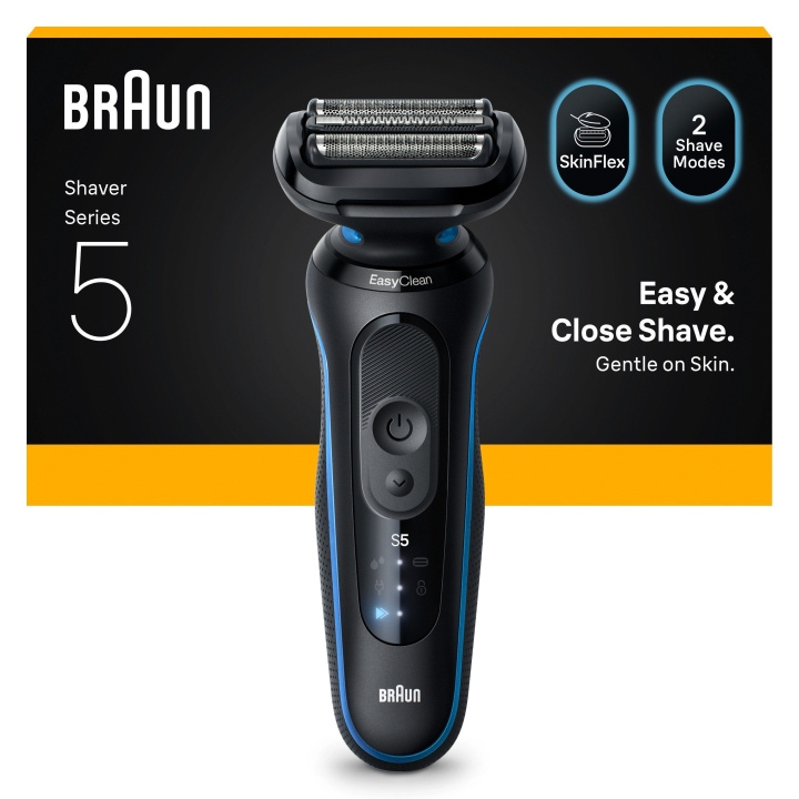 Braun Series 5 elektrisk barbermaskine - blå i gruppen SKØNHED & HELSE / Hår og styling / Barbering og trimning / Barbermaskiner hos TP E-commerce Nordic AB (D28939)