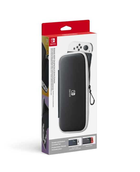 Nintendo Switch OLED bæretaske inkl. skærmbeskyttelse i gruppen HJEMMEELEKTRONIK / Spilkonsoller og tilbehør / Nintendo Switch hos TP E-commerce Nordic AB (D28956)