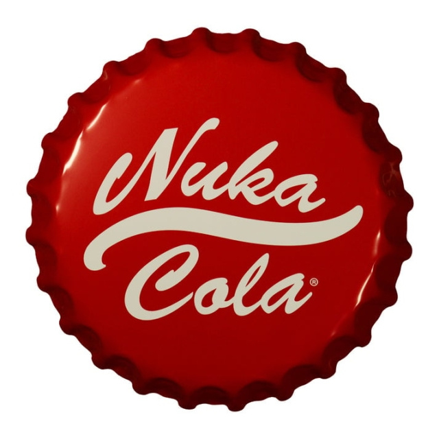 Fanatik Fallout Nuka-Cola Flaskedæksel blikskilt i gruppen SPORT, FRITID & HOBBY / Sjove gadgets / Samlergenstande hos TP E-commerce Nordic AB (D28985)